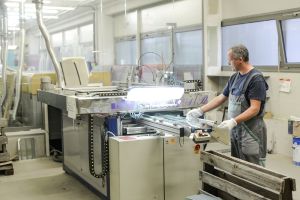 Ligne serigraphie emaillage verre plat occasion